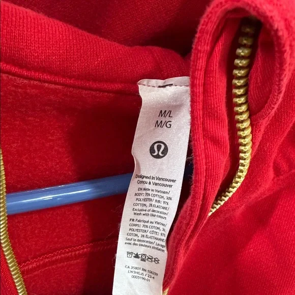 lululemon athletica Red Hoodie - Picture 6 of 6